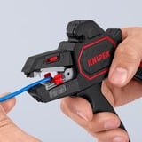 KNIPEX KP-1262180 Crimpadoras, Alicates pelacables negro/Rojo, 151 g