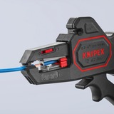 KNIPEX KP-1262180 Crimpadoras, Alicates pelacables negro/Rojo, 151 g
