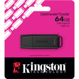 Kingston DataTraveler Exodia 64 GB, Lápiz USB negro