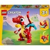 LEGO Creator Dragón Rojo, Juegos de construcción Juego de construcción, 6 año(s), Plástico, 149 pieza(s), 185 g