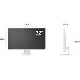 LG 32U721SA, Monitor LED blanco
