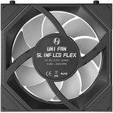 Lian Li UNI FAN SL-INF LCD FLEX 120 Wireless, Ventilador negro