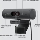 Logitech Brio 500, Webcam negro