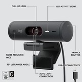 Logitech Brio 500, Webcam negro