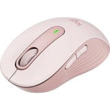 Logitech Signature M650, Ratón rosa, mano derecha, Óptico, Bluetooth, 4000 DPI, Rosa