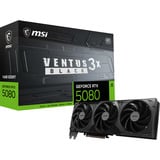 MSI GeForce RTX 5080 VENTUS 3X OC BLACK, Tarjeta gráfica negro