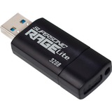 Patriot Supersonic Rage Lite unidad flash USB 32 GB USB tipo A 3.2 Gen 1 (3.1 Gen 1) Negro, Azul, Lápiz USB negro/Azul, 32 GB, USB tipo A, 3.2 Gen 1 (3.1 Gen 1), 180 MB/s, Deslizar, Negro, Azul