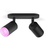 Philips Hue White & Color Ambiance Fugato Foco Doble, Lámpara negro