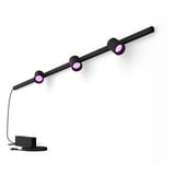 Philips Hue White & Color Ambiance Perifo Set básico Lámpara de pared 3 focos negro