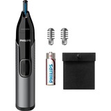Philips NT3650/16, Cortapelos de nariz /oreja gris/Negro