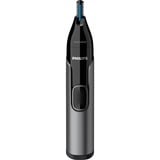 Philips NT3650/16, Cortapelos de nariz /oreja gris/Negro