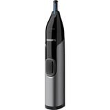 Philips NT3650/16, Cortapelos de nariz /oreja gris/Negro