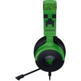 Razer Kraken V4 X - Minecraft Edition, Auriculares para gaming negro/Verde