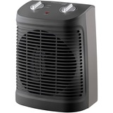 Rowenta Instant Comfort 2400 Interior Negro, Gris 2400 W Ventilador eléctrico, Termoventiladores negro, Ventilador eléctrico, Clase II, 1,6 m, Interior, Negro, Gris, Giratorio