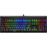 Sharkoon SKILLER SGK60 teclado USB QWERTY Inglés de EE. UU. Negro, Teclado para gaming negro, Completo (100%), USB, Interruptor mecánico, QWERTY, LED RGB, Negro