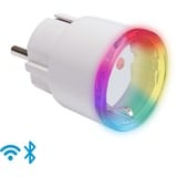 Shelly Plus Plug S, Toma de corriente con interruptor blanco