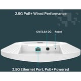 TP-Link Festa F76 Blanco Energía sobre Ethernet (PoE), Punto de acceso 2,4 GHz, 5 GHz, 6 GHz, WPA-Enterprise, WPA-Personal, WPA2-Enterprise, WPA2-Personal, WPA3-Enterprise, WPA3-Personal, 2500 Mbit/s