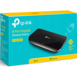 TP-Link TL-SG1008D No administrado Gigabit Ethernet (10/100/1000) Negro, Interruptor/Conmutador negro, No administrado, Gigabit Ethernet (10/100/1000), Bidireccional completo (Full duplex), Montaje de pared
