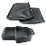 Tefal OptiGrill+ GC712834, Barbacoa de contacto negro
