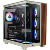 Thermaltake CA-11E-00MEWN-WS, Cajas de torre verde claro/Madera
