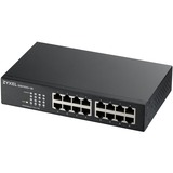 Zyxel GS1100-16 No administrado Gigabit Ethernet (10/100/1000), Interruptor/Conmutador No administrado, Gigabit Ethernet (10/100/1000), Montaje en rack, Montaje de pared