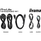 iiyama ProLite T2452MSC-W1, Monitor LED blanco/Negro