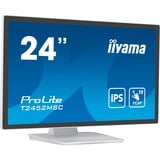 iiyama ProLite T2452MSC-W1 pantalla para PC 60,5 cm (23.8") 1920 x 1080 Pixeles Full HD LCD Pantalla táctil Multi-usuario Blanco, Monitor LED blanco/Negro, 60,5 cm (23.8"), 1920 x 1080 Pixeles, Full HD, LCD, 14 ms, Blanco