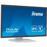 iiyama ProLite T2452MSC-W1 pantalla para PC 60,5 cm (23.8") 1920 x 1080 Pixeles Full HD LCD Pantalla táctil Multi-usuario Blanco, Monitor LED blanco/Negro, 60,5 cm (23.8"), 1920 x 1080 Pixeles, Full HD, LCD, 14 ms, Blanco