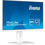 iiyama ProLite XUB2497HSU-W2 pantalla para PC 60,5 cm (23.8") 1920 x 1080 Pixeles Full HD LED Blanco, Monitor LED blanco (mate), 60,5 cm (23.8"), 1920 x 1080 Pixeles, Full HD, LED, 1 ms, Blanco