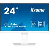 iiyama ProLite XUB2497HSU-W2 pantalla para PC 60,5 cm (23.8") 1920 x 1080 Pixeles Full HD LED Blanco, Monitor LED blanco (mate), 60,5 cm (23.8"), 1920 x 1080 Pixeles, Full HD, LED, 1 ms, Blanco