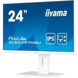 iiyama ProLite XUB2497HSU-W2 pantalla para PC 60,5 cm (23.8") 1920 x 1080 Pixeles Full HD LED Blanco, Monitor LED blanco (mate), 60,5 cm (23.8"), 1920 x 1080 Pixeles, Full HD, LED, 1 ms, Blanco