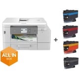 Brother MFC-J4540DWXL Inyección de tinta A4 4800 x 1200 DPI Wifi, Impresora multifuncional gris, Inyección de tinta, Impresión a color, 4800 x 1200 DPI, A4, Impresión directa, Blanco