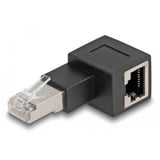 DeLOCK Adaptador RJ-45 macho > RJ-45 hembra, Cat.6a negro