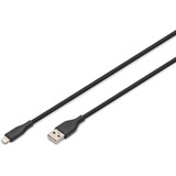 Digitus AK-600108-020-S, Cable negro