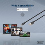 Digitus AK-600108-020-S, Cable negro