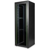 Digitus Armario de red de la serie Unique - 800 x 800 mm (an. x pr.), Armario IT negro, Rack o bastidor independiente, 47U, 800 kg, Patas ajustables, 143 kg, Negro