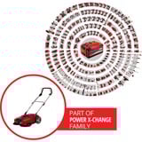 EINHELL 2352040 cesta para recogida de césped cortado Barredora de empuje para césped, Máquinas barredoras rojo/Negro, Barredora de empuje para césped, Negro, Rojo, 509 mm, 709 mm, 309 mm, 12,8 kg