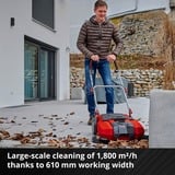 EINHELL 2352040 cesta para recogida de césped cortado Barredora de empuje para césped, Máquinas barredoras rojo/Negro, Barredora de empuje para césped, Negro, Rojo, 509 mm, 709 mm, 309 mm, 12,8 kg