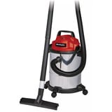 EINHELL TC-VC 1815 S 15 L Aspiradora de tambor Seca y húmeda 1250 W Bolsa para el polvo, Aspiradora en húmedo y en seco rojo/Plateado, 1250 W, Aspiradora de tambor, Seca y húmeda, Bolsa para el polvo, 15 L, Filtrado