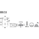 High Peak Toldo para autocaravana Riva 2.0, Tienda de campaña gris/cal