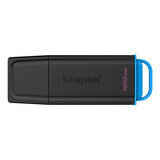 Kingston DataTraveler Exodia 128 GB, Lápiz USB negro/Azul