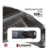 Kingston DataTraveler Exodia Onyx 128 GB, Lápiz USB negro/Negro