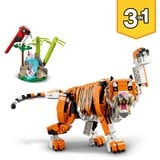 LEGO Creator 3-in-1 31129 Creator 3en1 Tigre Majestuoso, Set de Animales de Juguete, Juegos de construcción Set de Animales de Juguete, Juego de construcción, 9 año(s), Plástico, 755 pieza(s), 865 g