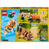 LEGO Creator 3-in-1 31129 Creator 3en1 Tigre Majestuoso, Set de Animales de Juguete, Juegos de construcción Set de Animales de Juguete, Juego de construcción, 9 año(s), Plástico, 755 pieza(s), 865 g