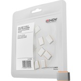 Lindy 40440 tapón antipolvo para puerto 10 pieza(s) USB Tipo C, Seguridad naranja, USB Tipo C, Naranja, 10 pieza(s)