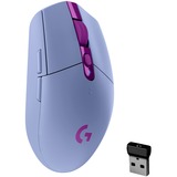 Logitech G305 ratón mano derecha RF Wireless + Bluetooth Óptico 12000 DPI, Ratones para gaming lila, mano derecha, Óptico, RF Wireless + Bluetooth, 12000 DPI, 1 ms, Lila