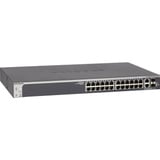 Netgear 24-Port Gigabit Smart Switch GS728TX, Interruptor/Conmutador gris, L2/L3, 10G Ethernet (100/1000/10000), Bidireccional completo (Full duplex), Montaje en rack