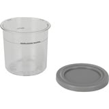 Ninja Recipiente para postres CREAMi con tapas grises, Contenedor transparente/Gris