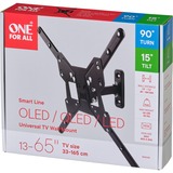 One for all Soporte de pared para TV giratorio WM 2441 negro