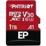 Patriot EP Series 1 TB microSDXC, Tarjeta de memoria rojo/Negro